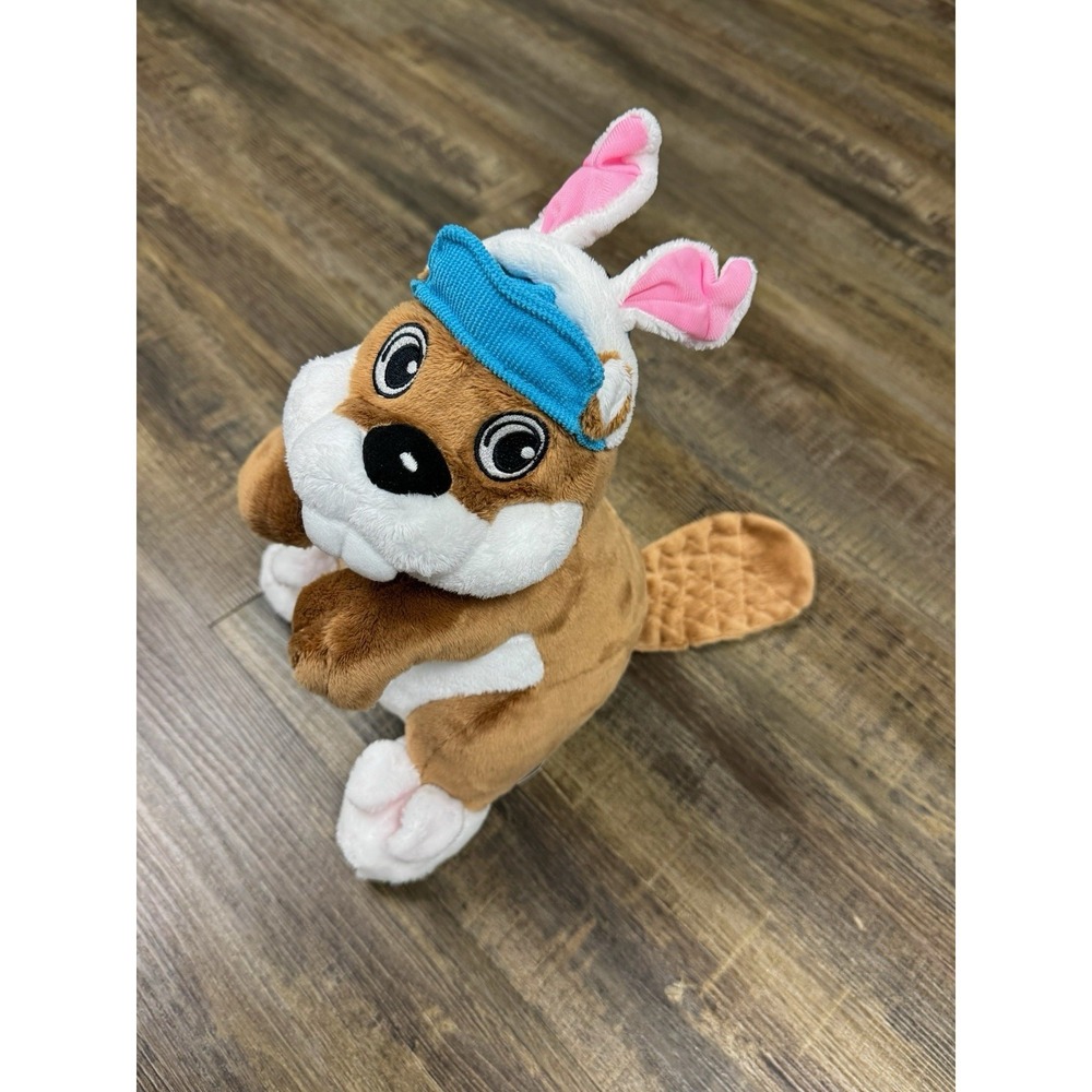 Buc-ee's 2024 Easter Bunny Edition 12" Beaver Plush Bucees Bunny Ears Slippers